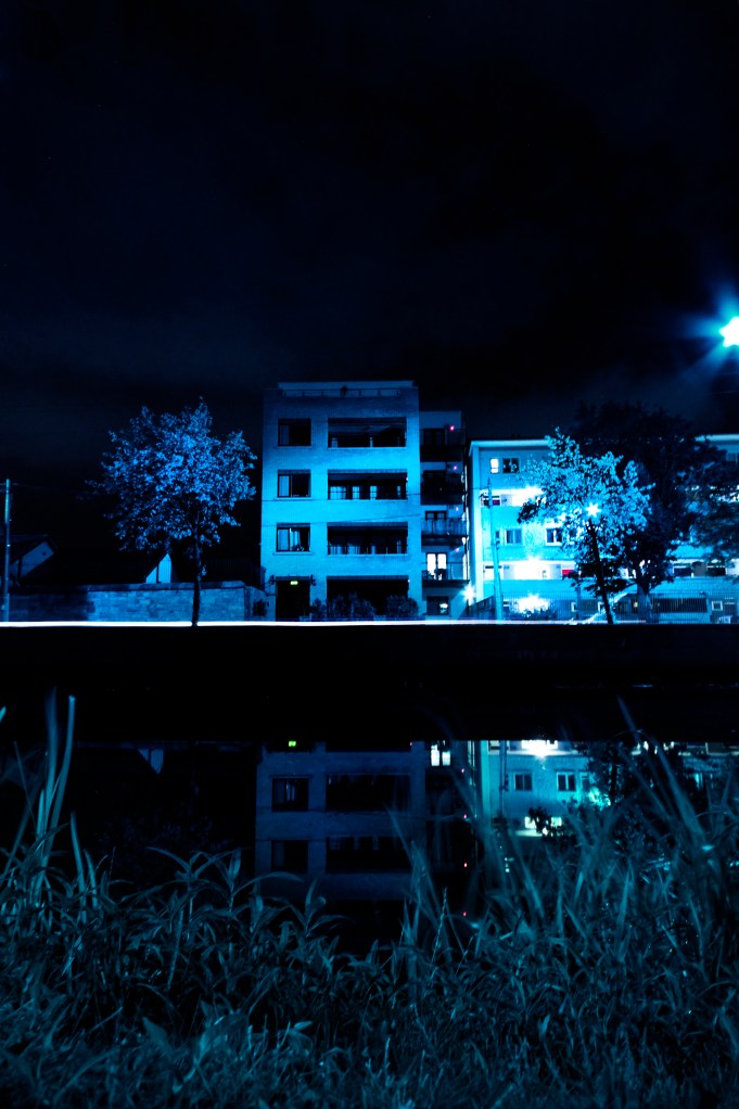 Creepy Blue Buildings